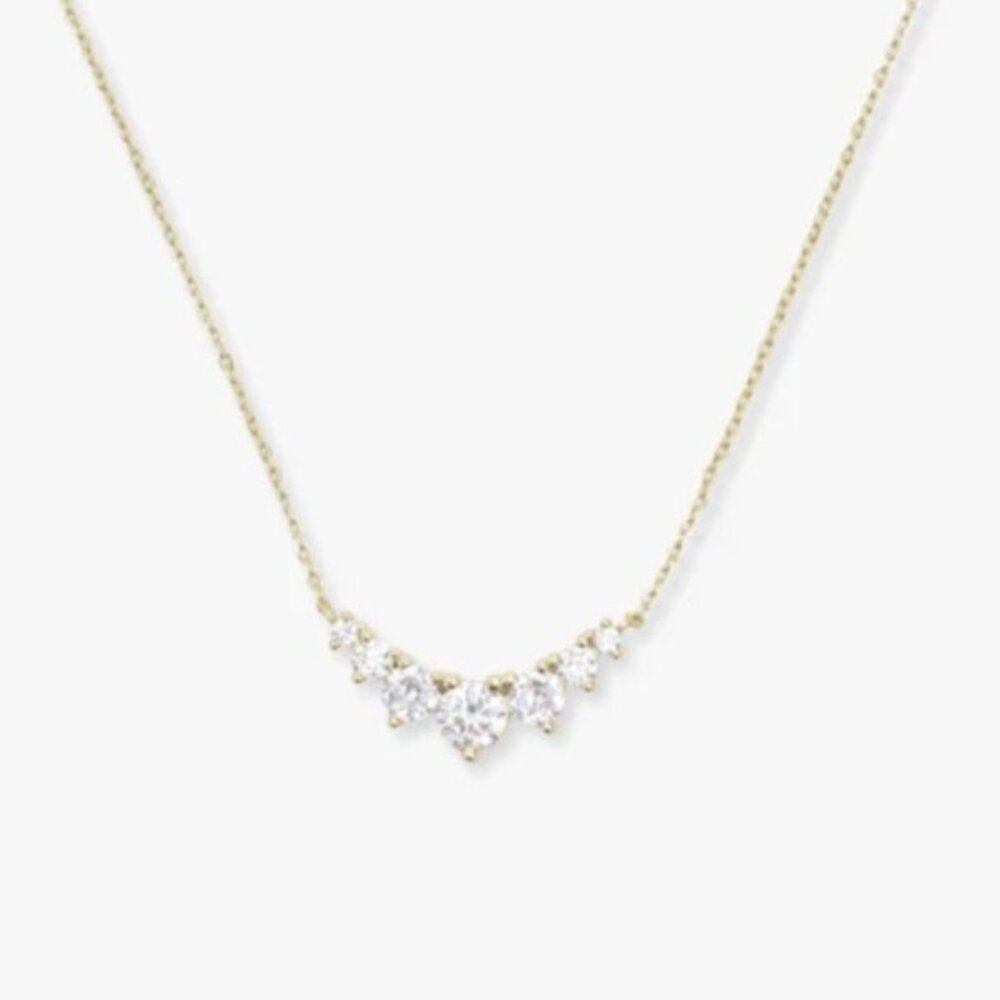 Melinda Maria Not Your Basic Multi Stone Pendant Necklace Gold